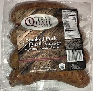 Smoked Pork & Quail Sausage w/ Jalapeño & Cheese – Lane Meat 